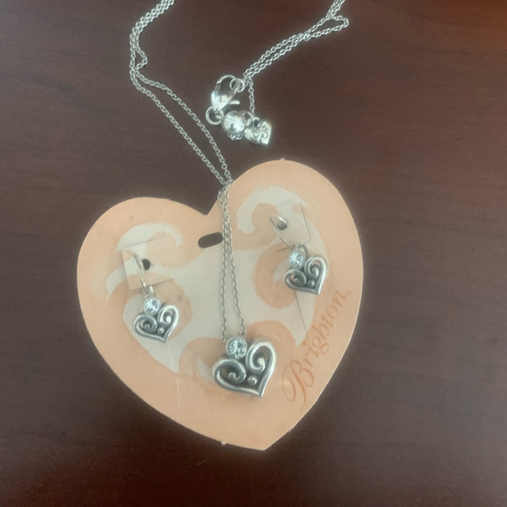 Brighton Alcazar Heart Necklace and Earrings
